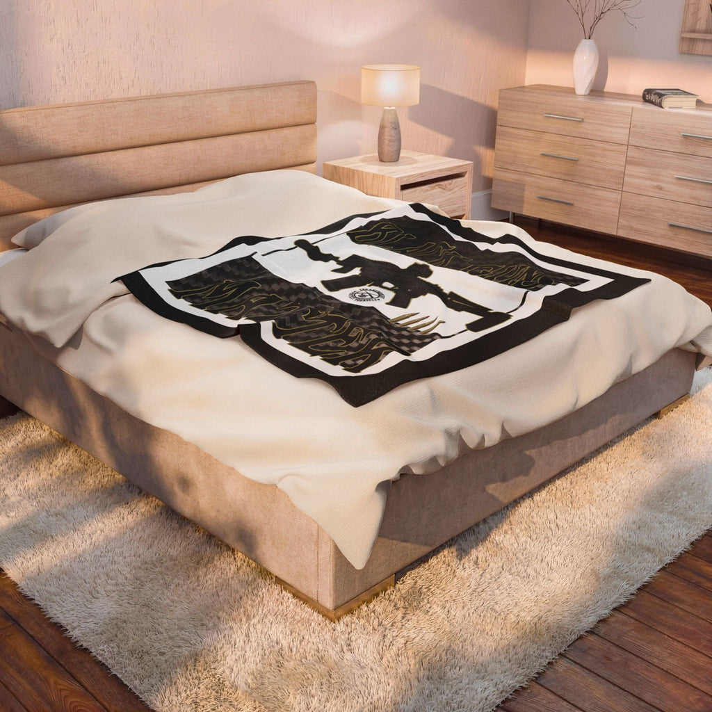 Black Guns Matter / Velveteen Plush Blanket