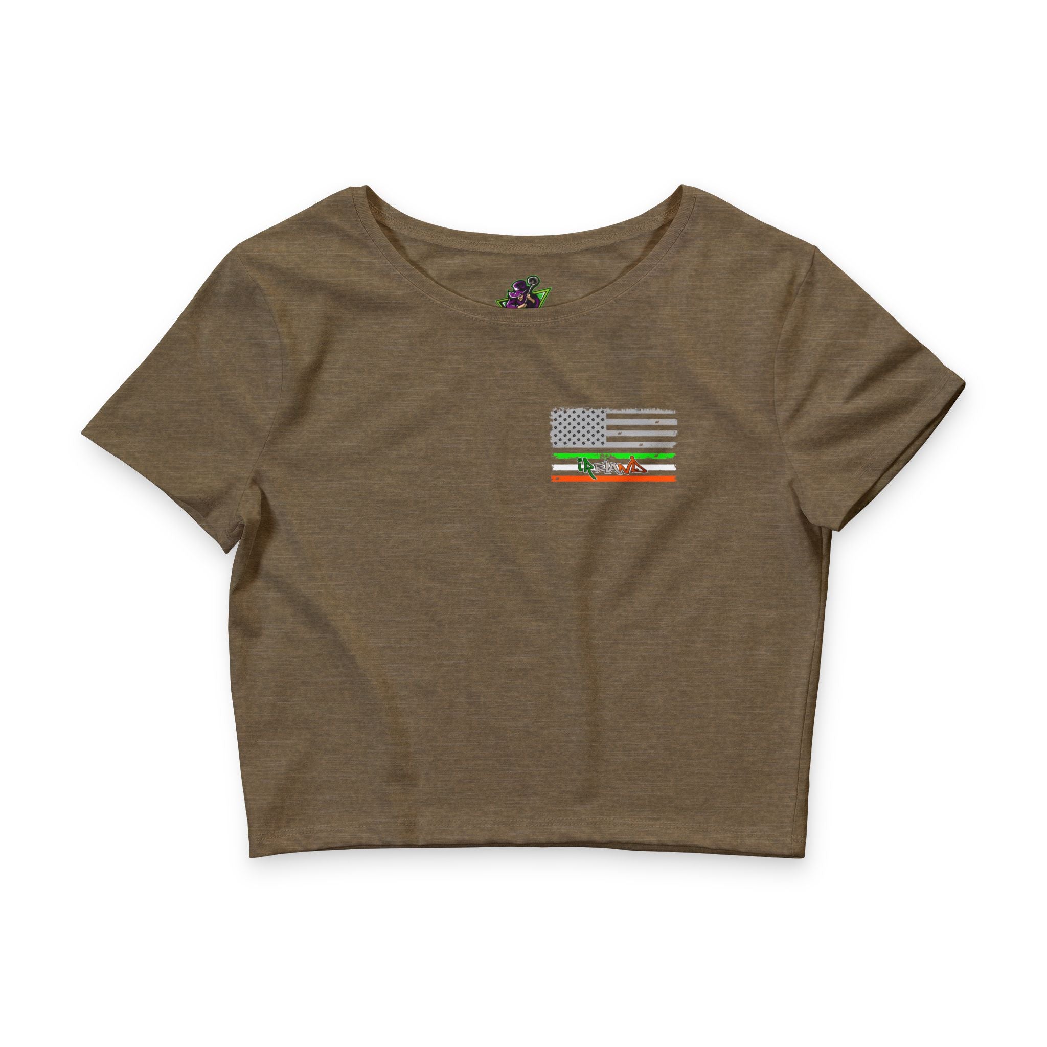 American/Ireland Flag / Crop Tee