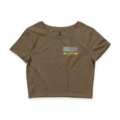 American/Ireland Flag / Crop Tee