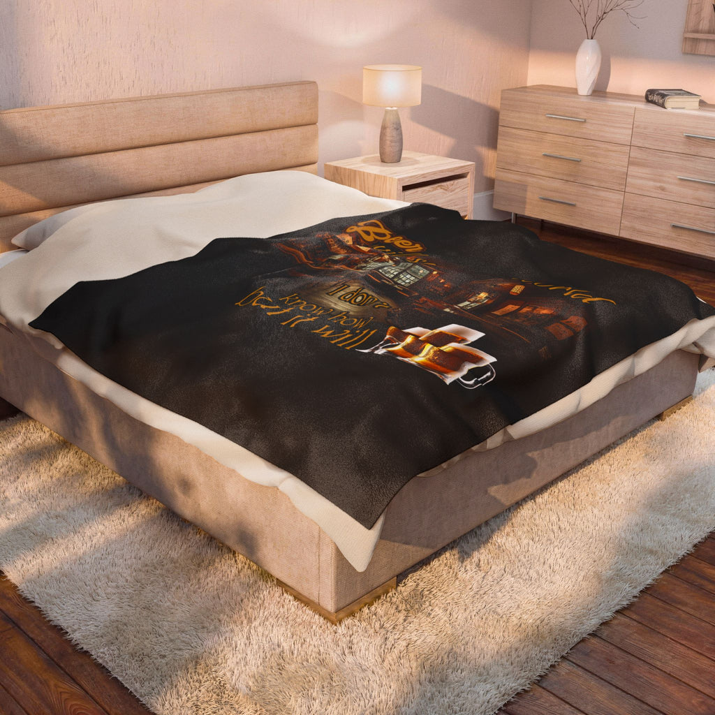 Beer Will Save The World / Velveteen Plush Blanket