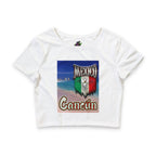 Cancún Mexico Beach / Crop Tee