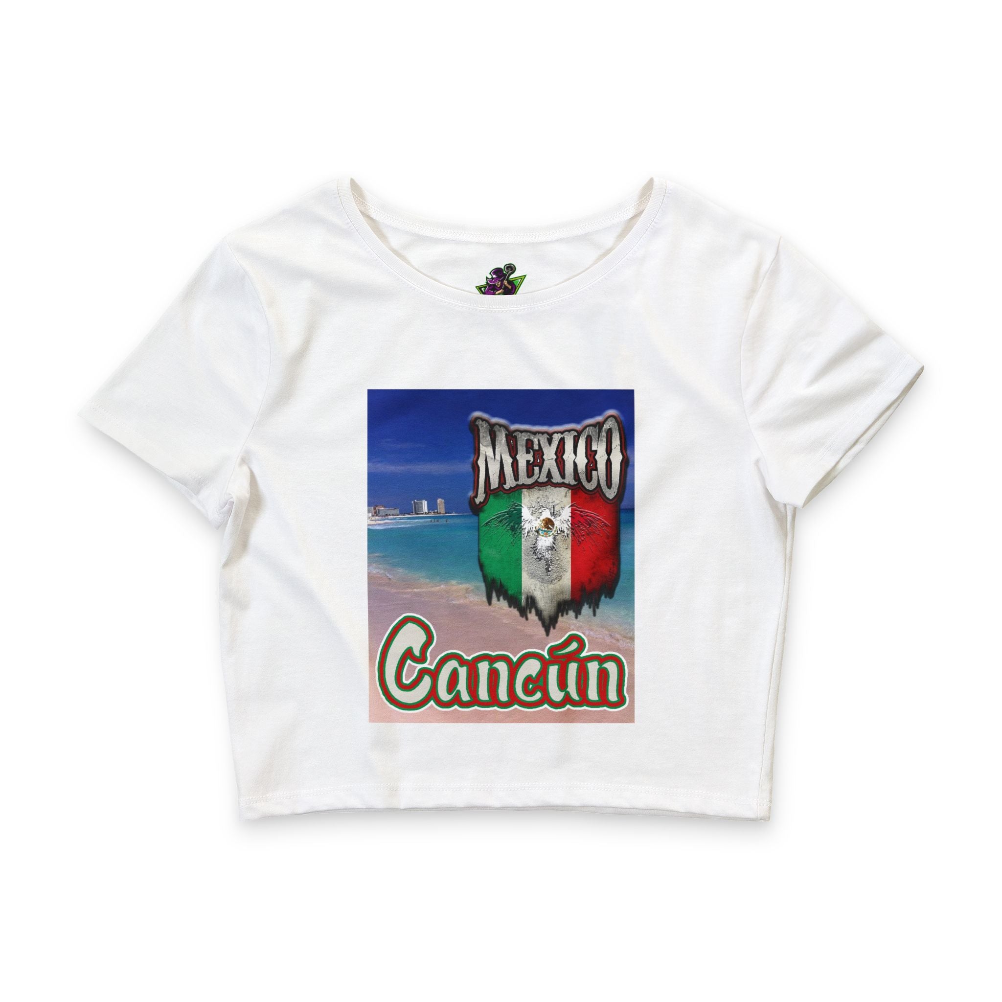 Cancún Mexico Beach / Crop Tee