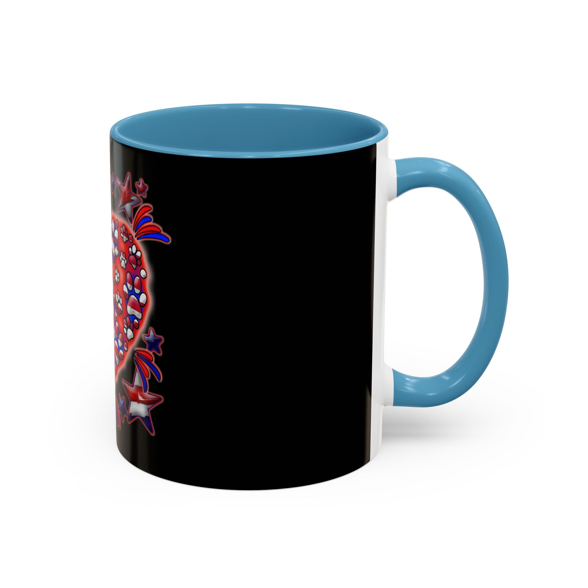 Patriotic Dog Heart / Accent Coffee Mug 11/15oz