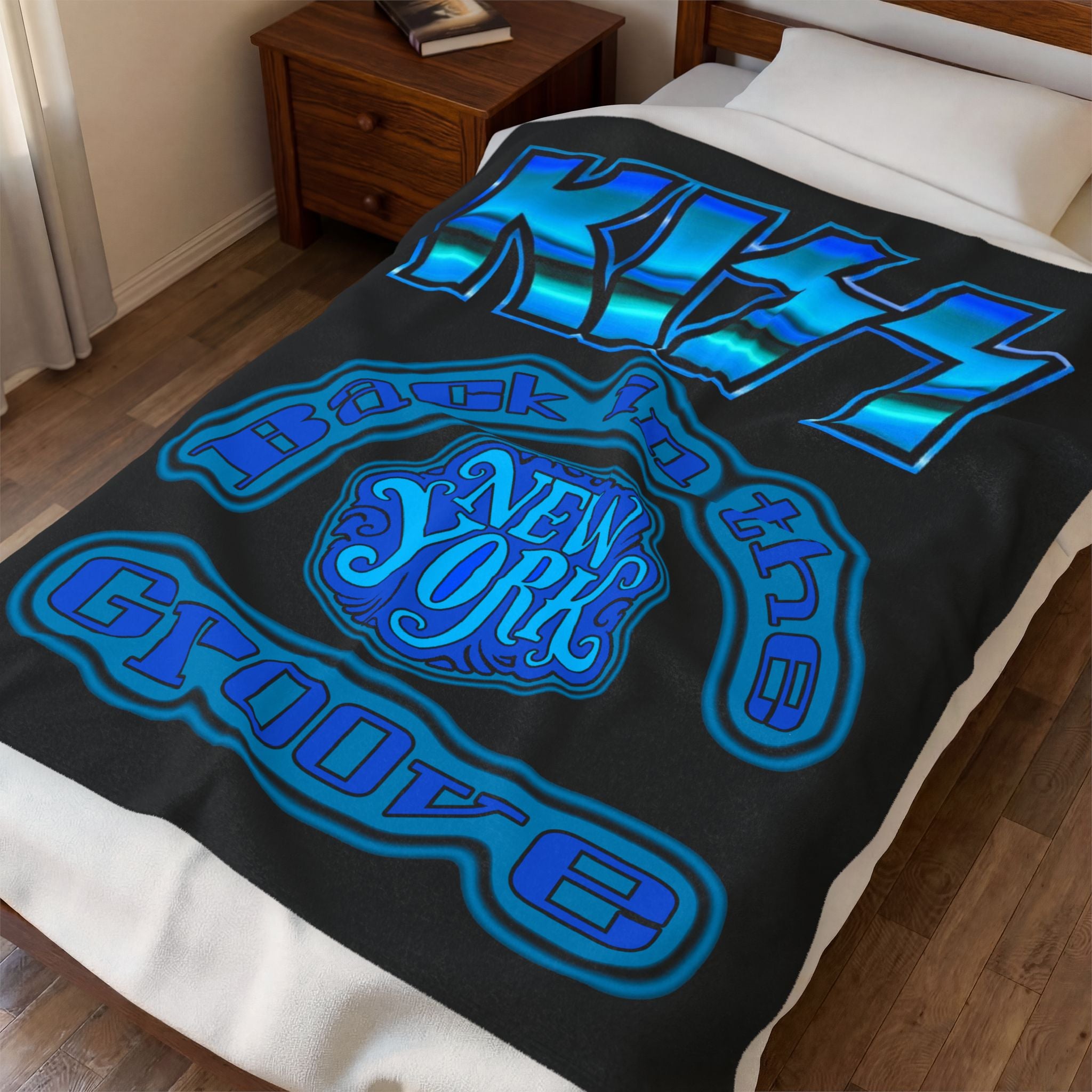 Ace Frehley NY Grove Back / Velveteen Plush Blanket