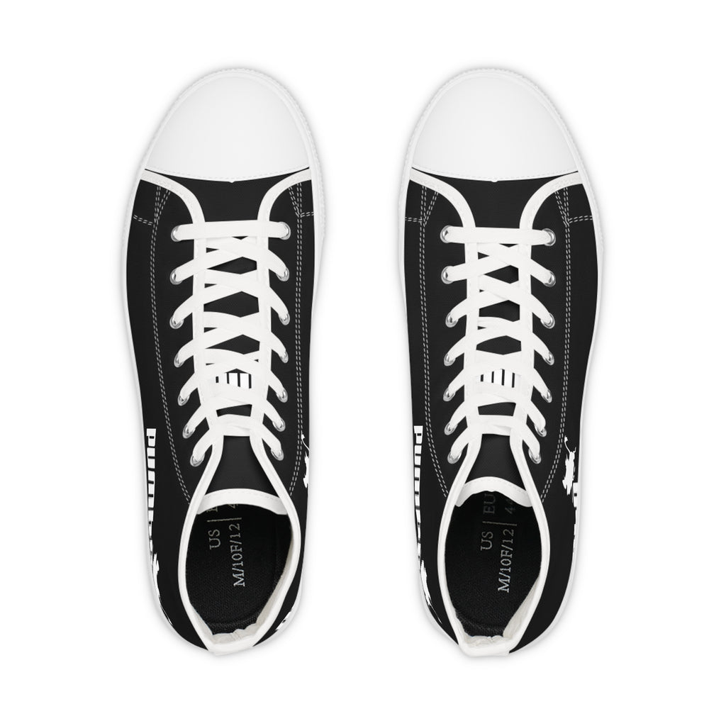 Pumba / Black White High Top Sneakers
