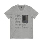 Plug Her In / V-Neck Tee