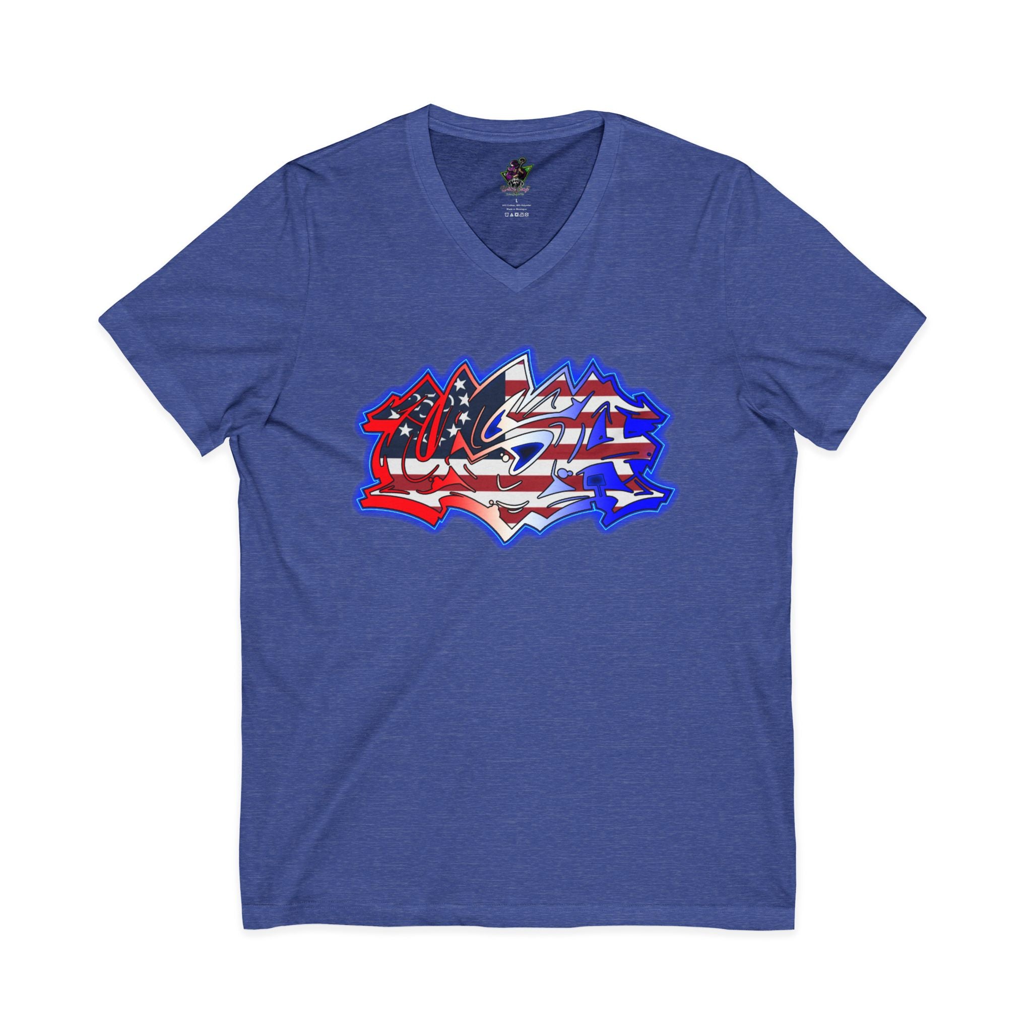 USA Graffiti / V-Neck Tee