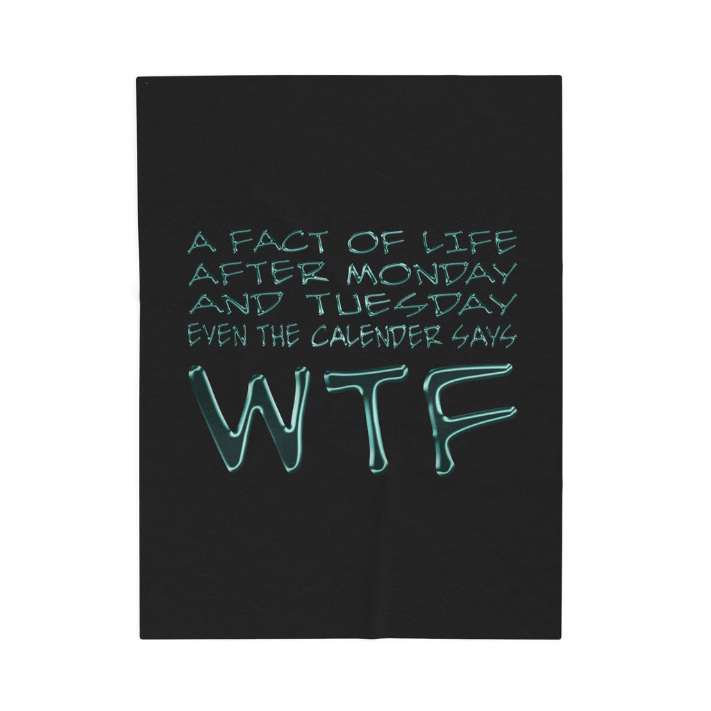 WTF / Velveteen Plush Blanket