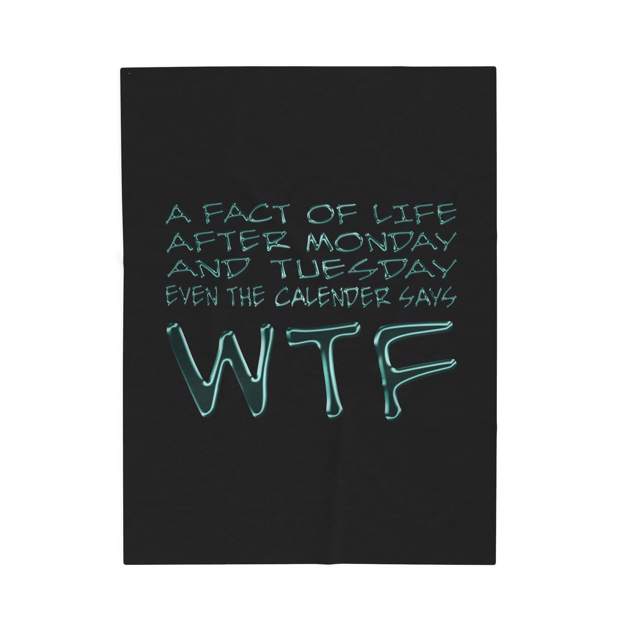 WTF / Velveteen Plush Blanket