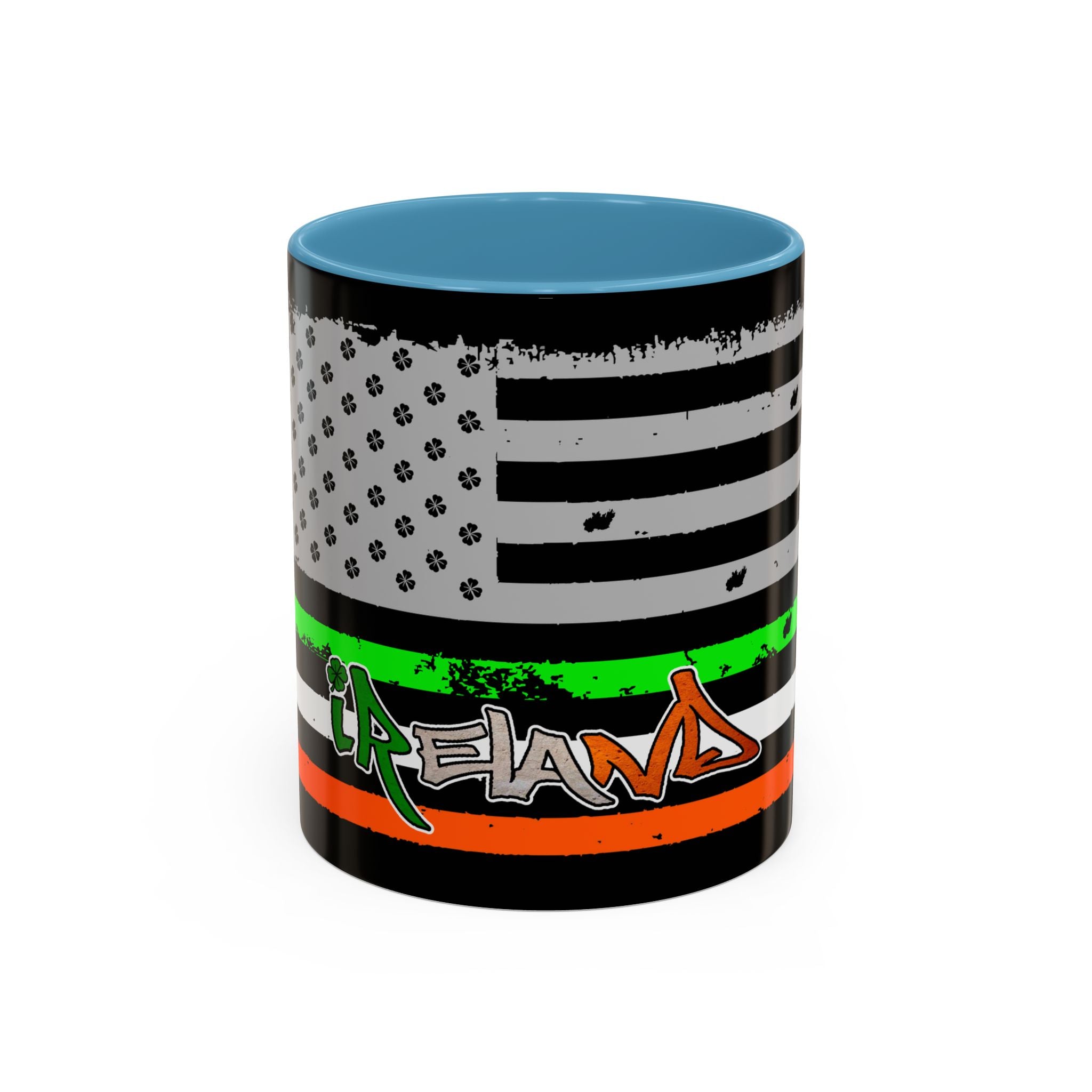 American/Ireland Flag / Accent Coffee Mug 11/15 oz