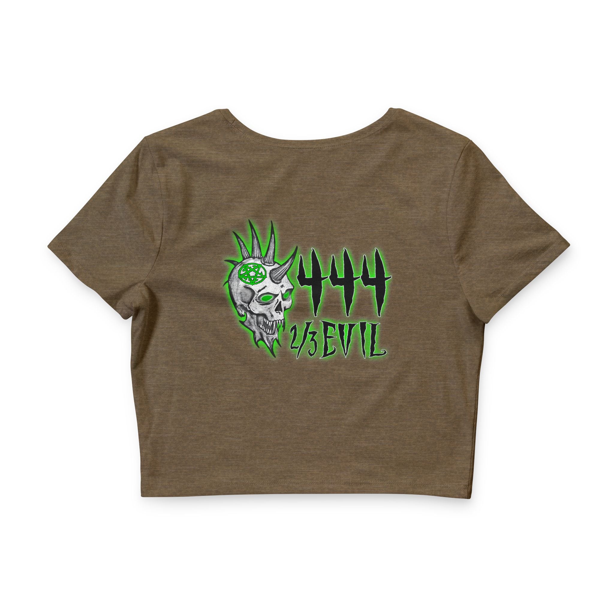 2/3 Evil Punk Skull / Crop Tee