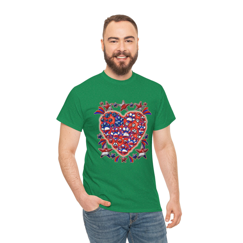Patriotic Dog Heart