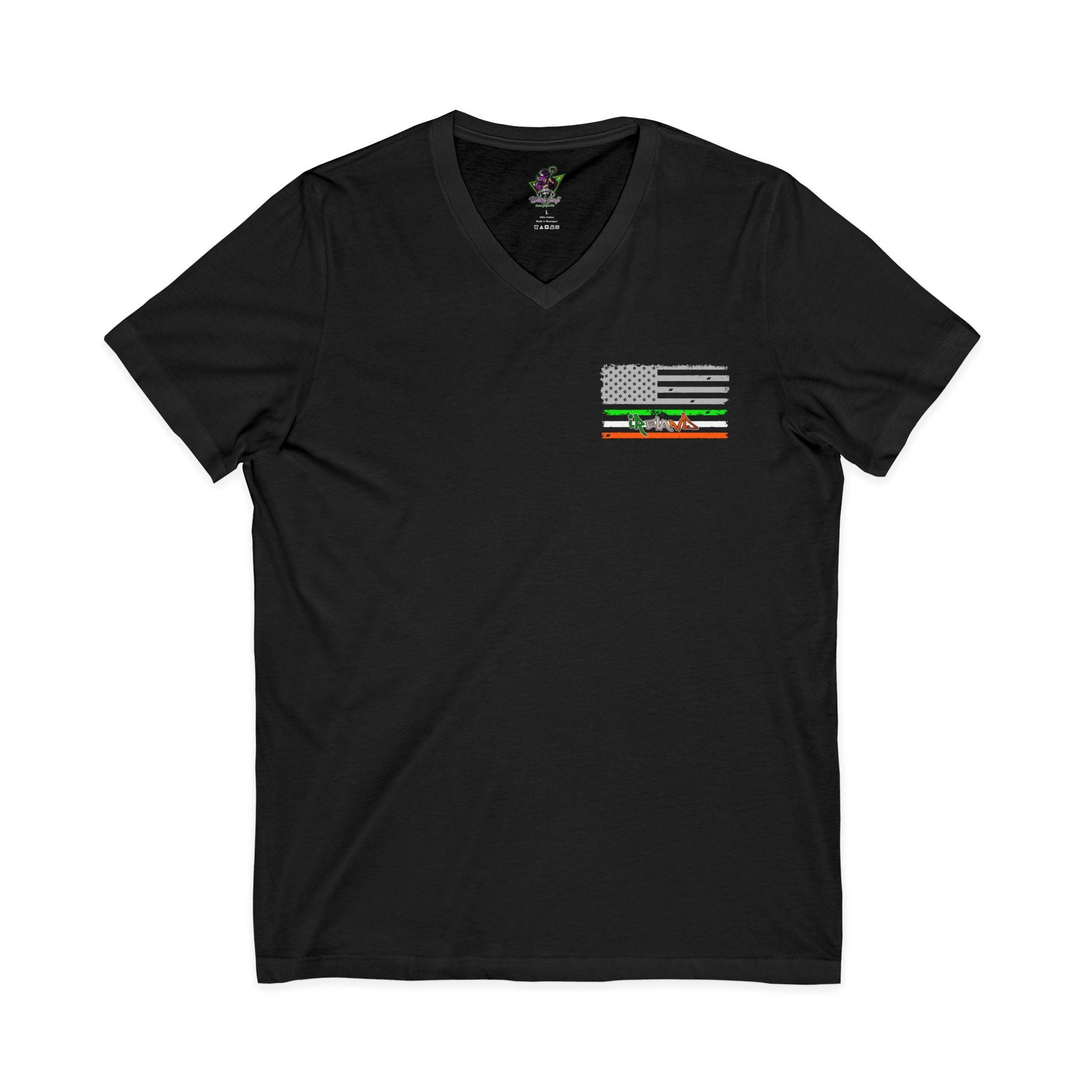 American / Ireland Flag  F&B / V-Neck Tee