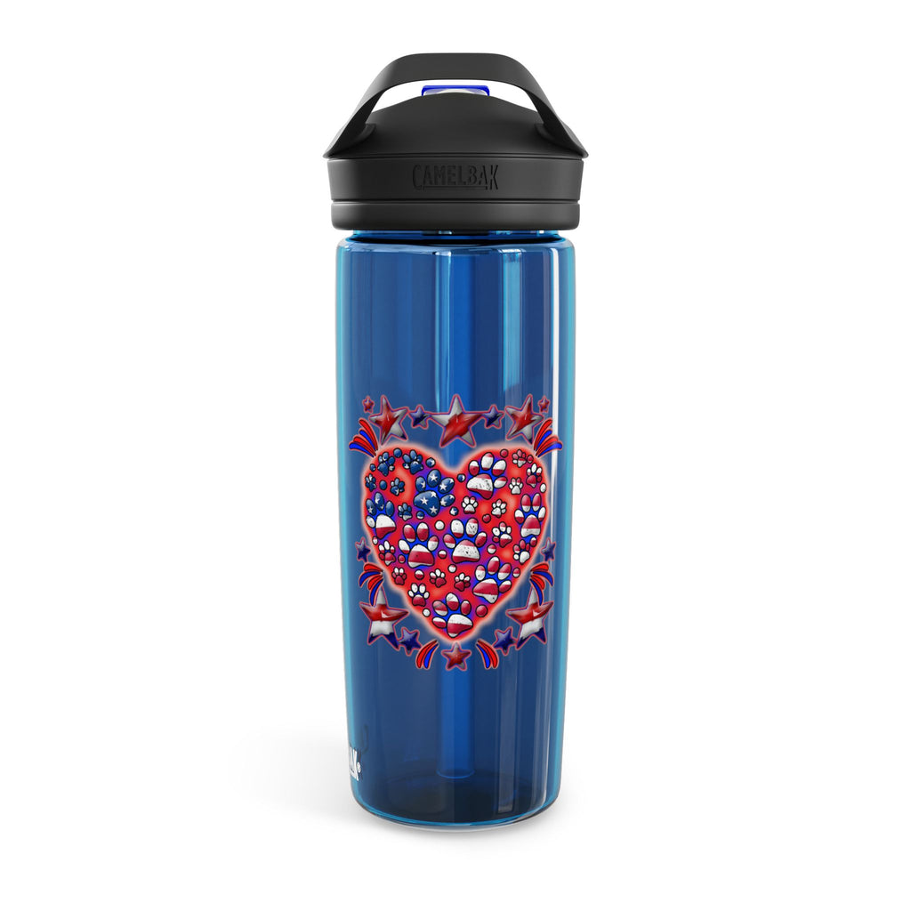 Patriotic Dog Heart / Camelbak Water Bottle 20/25oz