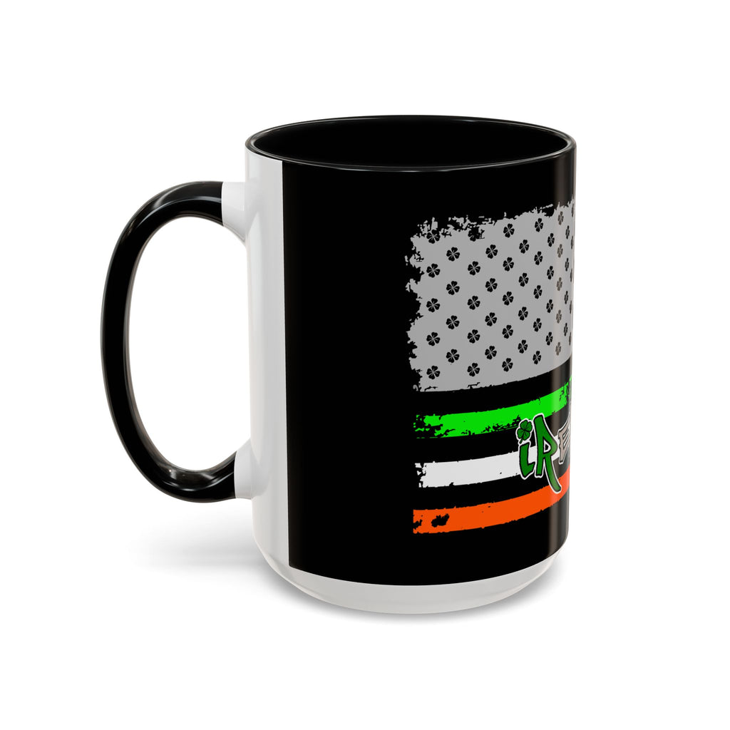 American/Ireland Flag / Accent Coffee Mug 11/15 oz