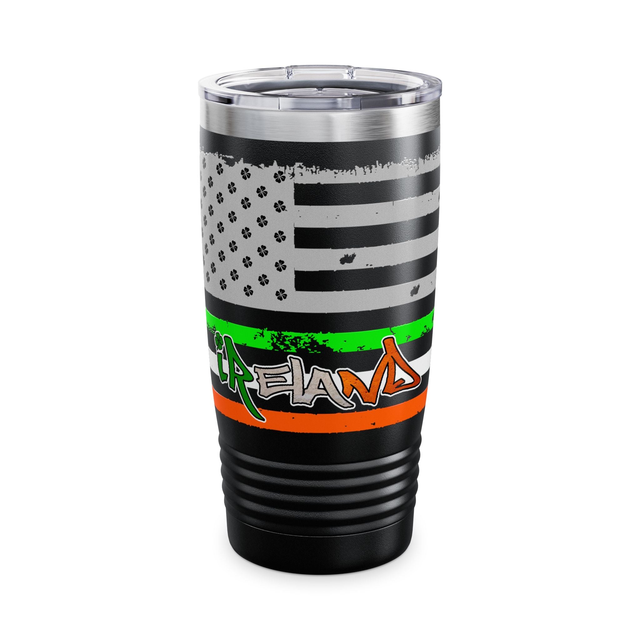 American / Ireland Flag / Insulated Tumbler 20oz