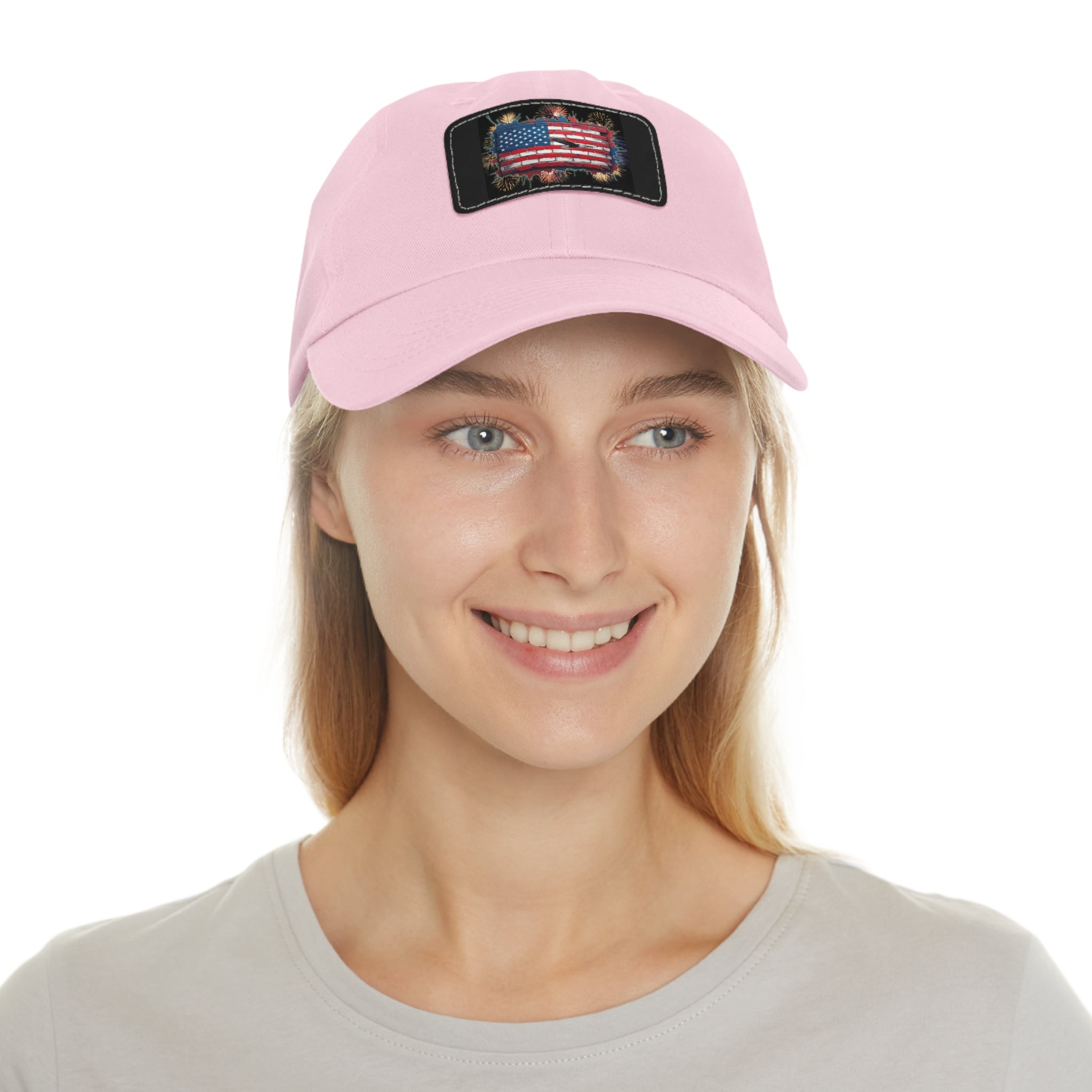American Brick Flag / Leather Patch Hat
