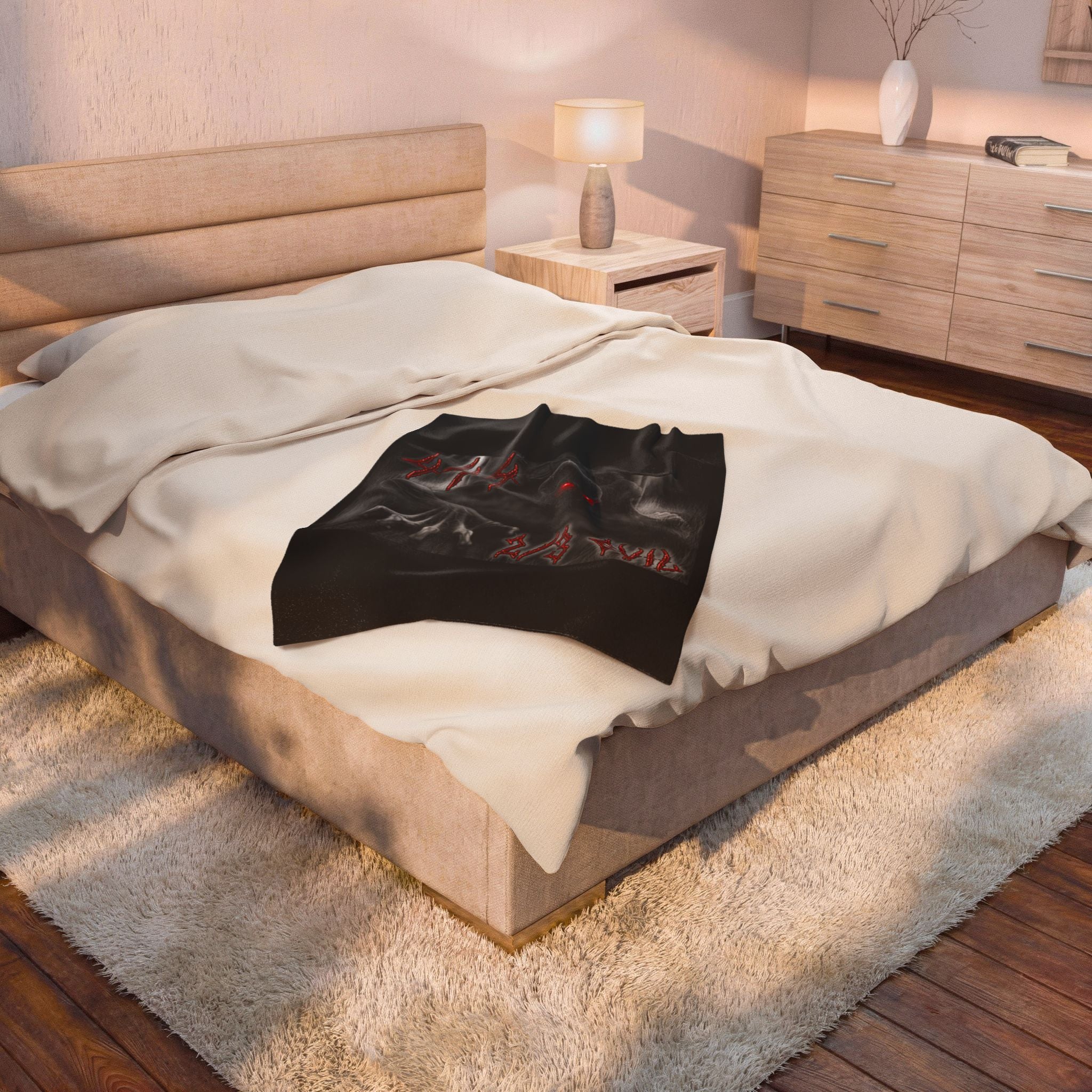 2/3 Evil Demon / Velveteen Plush Blanket