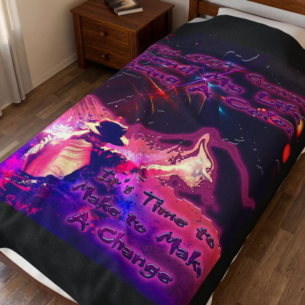 Life Being A Color / Velveteen Plush Blanket