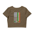 American / Ireland Flag / Crop Top