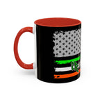 American/Ireland Flag / Accent Coffee Mug 11/15 oz