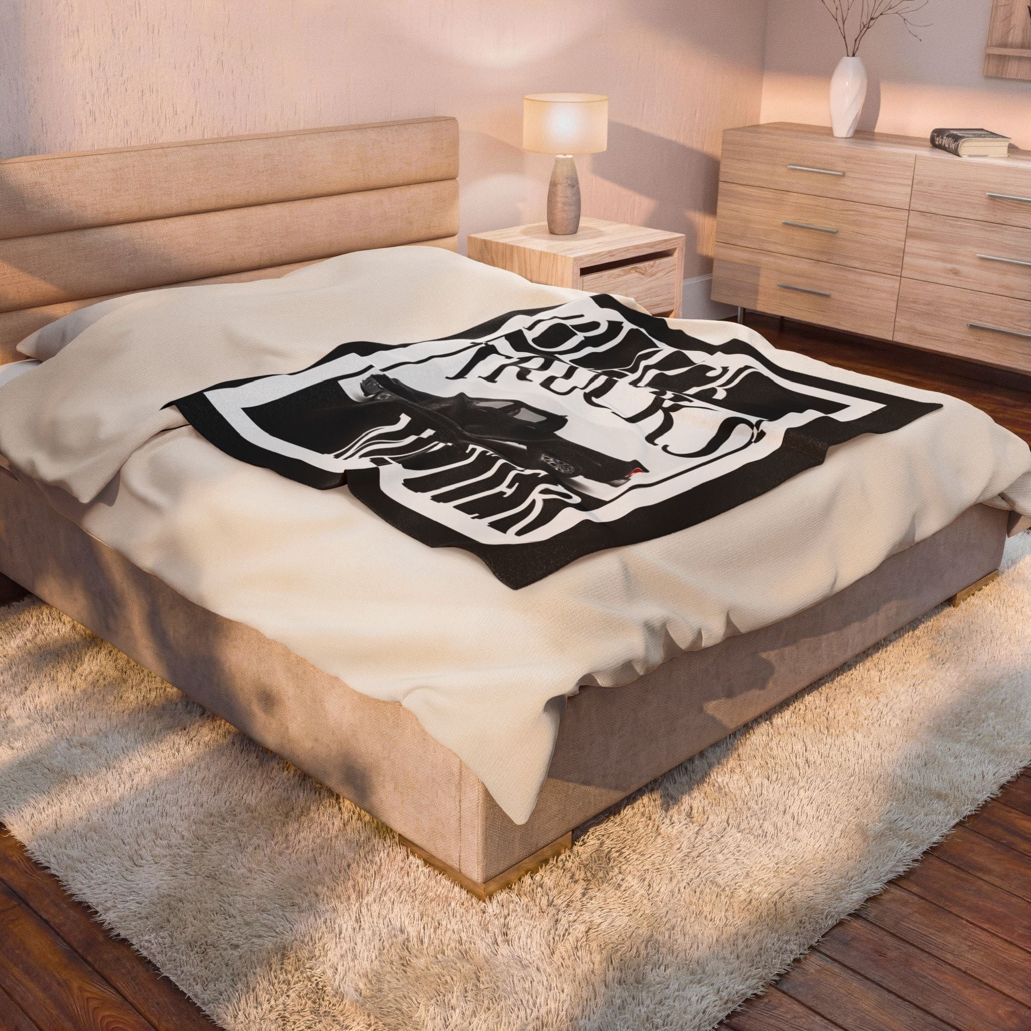 Black Trucks Matter / Velveteen Plush Blanket
