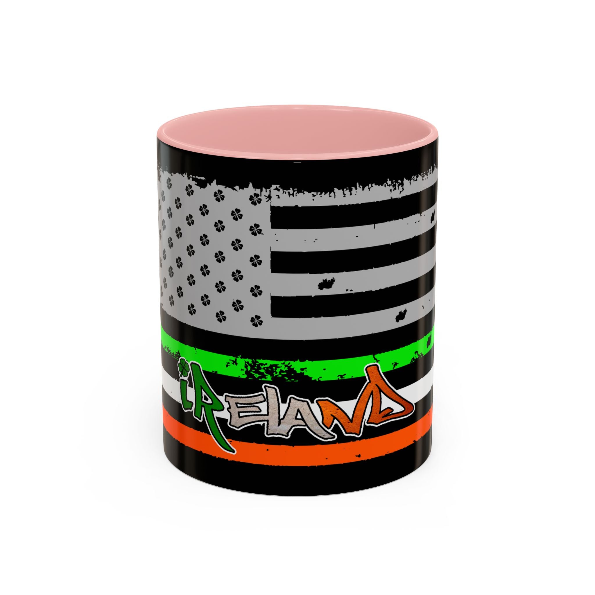 American/Ireland Flag / Accent Coffee Mug 11/15 oz