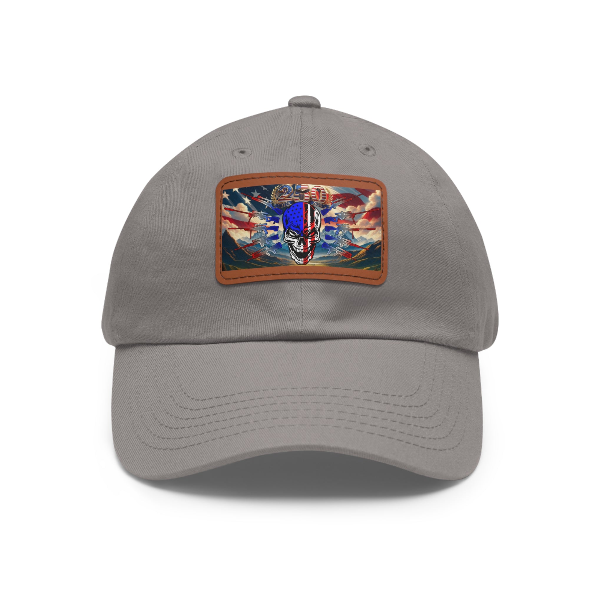 Skull & Guns 250th / Leather Patch Hat