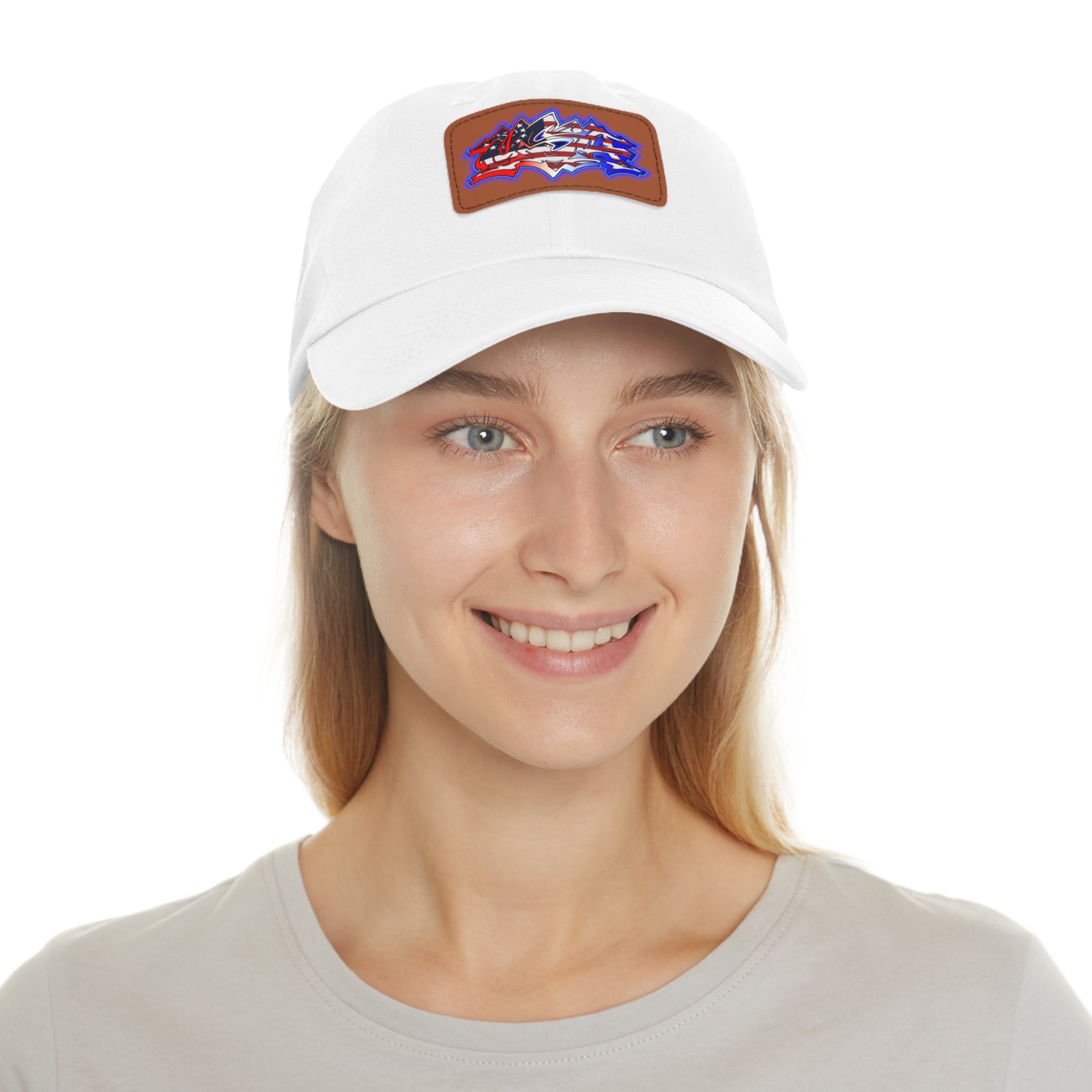 USA Graffiti / Leather Patch Hat