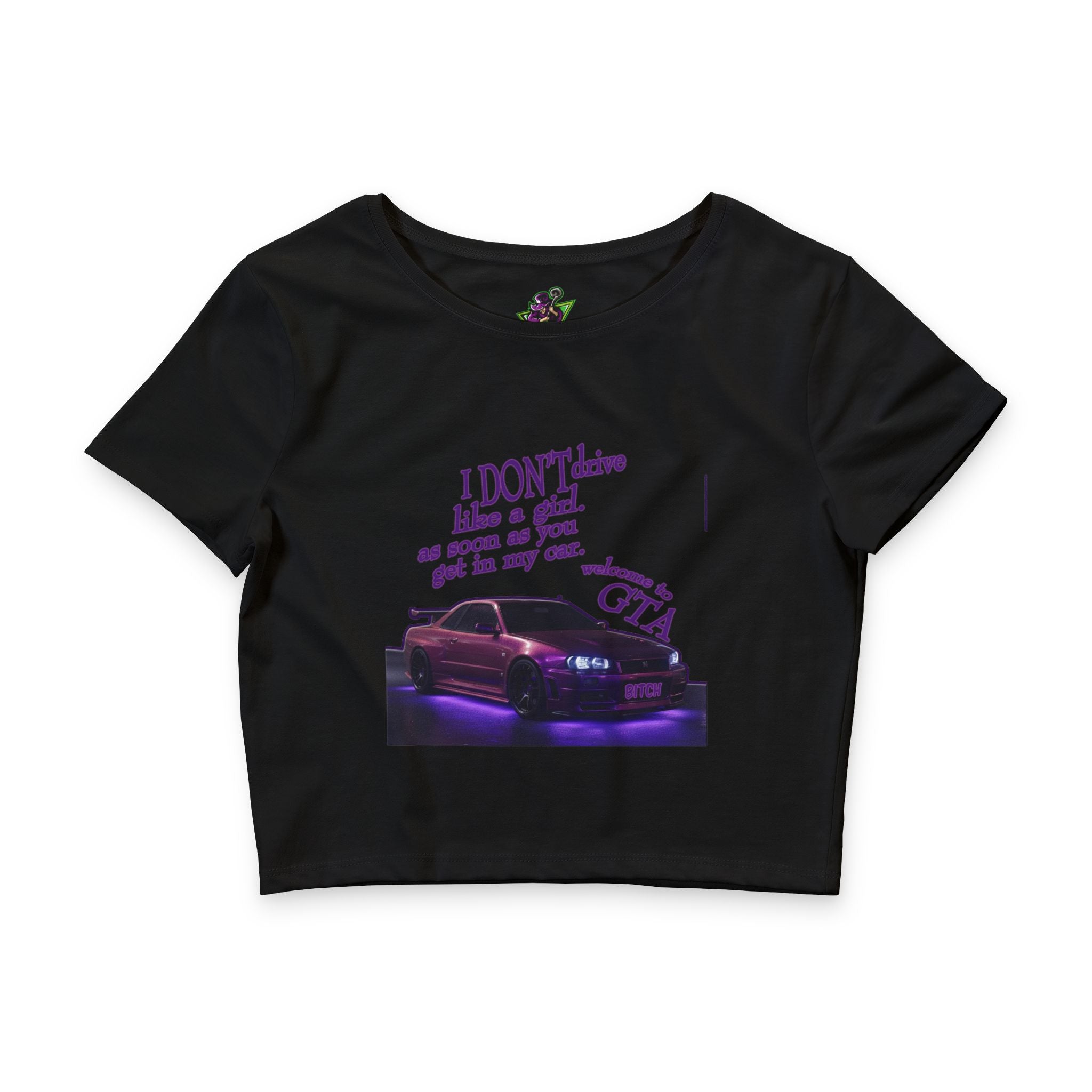 I Don't Drive Like Purple /Crop Tee