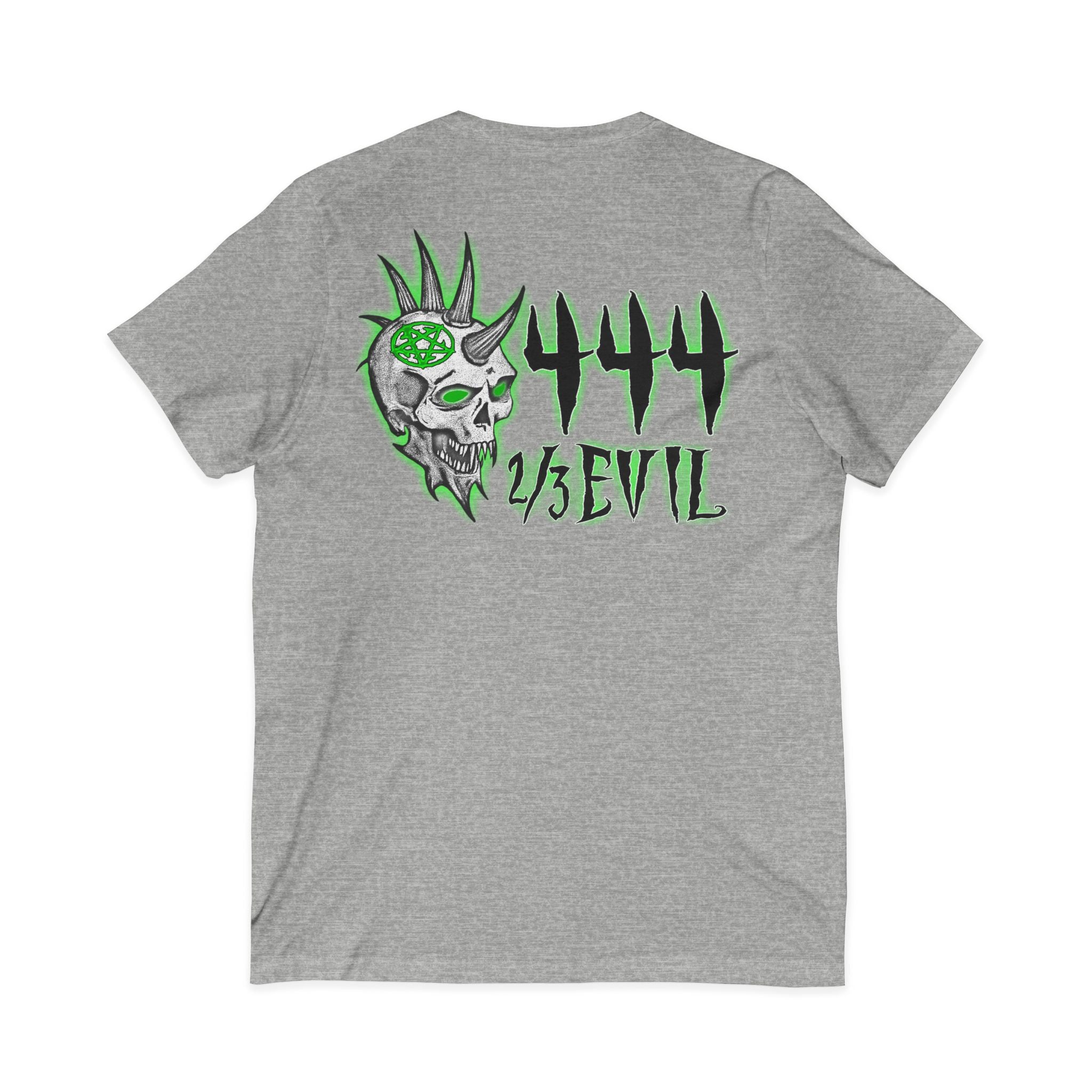 2/3 Evil Punk Skull / V-Neck Shirt