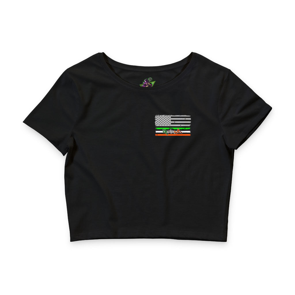 American/Ireland Flag / Crop Tee
