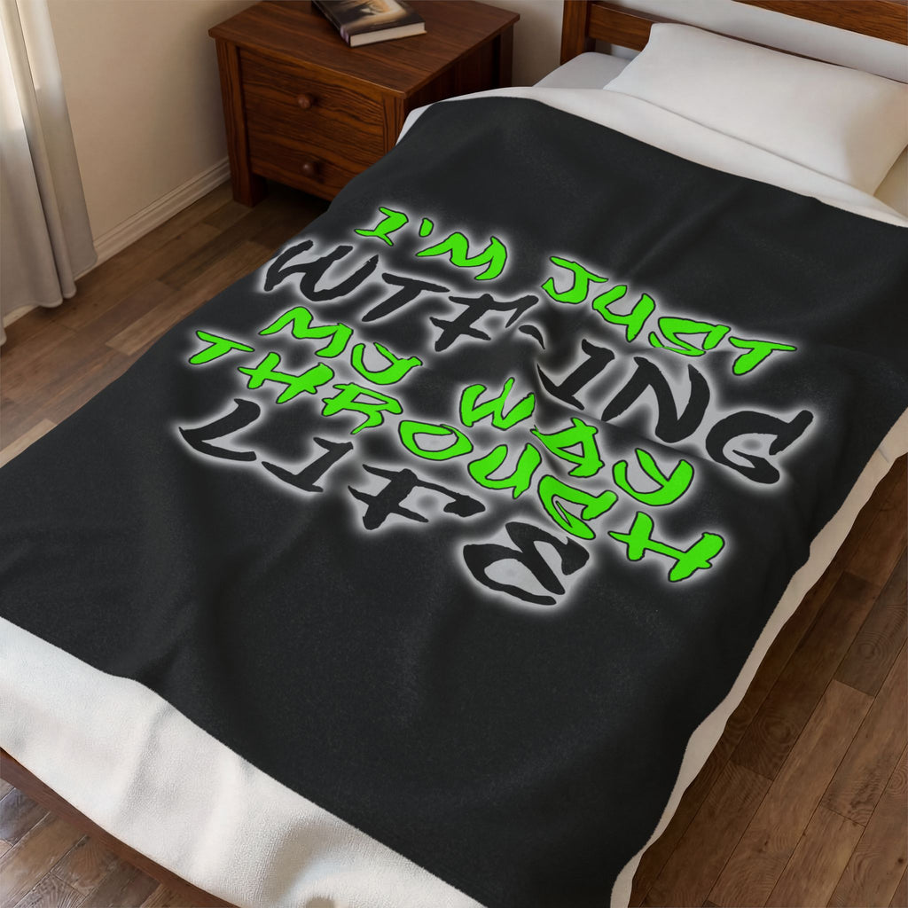 WTF-ing / Velveteen Plush Blanket