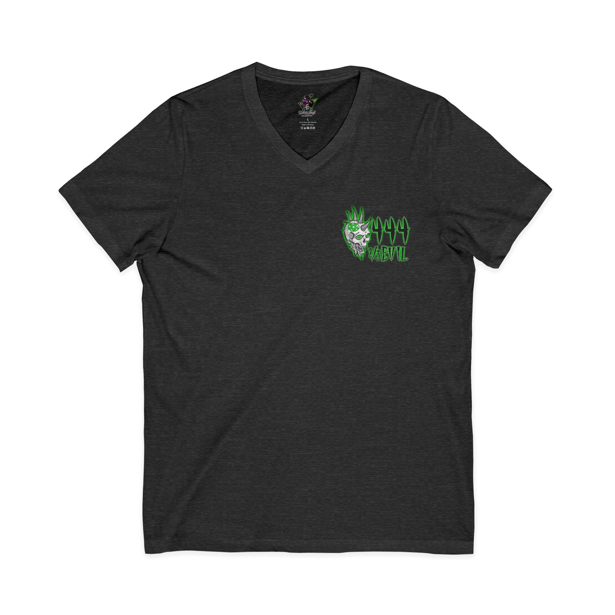 2/3 Evil Punk Skull / V-Neck Shirt