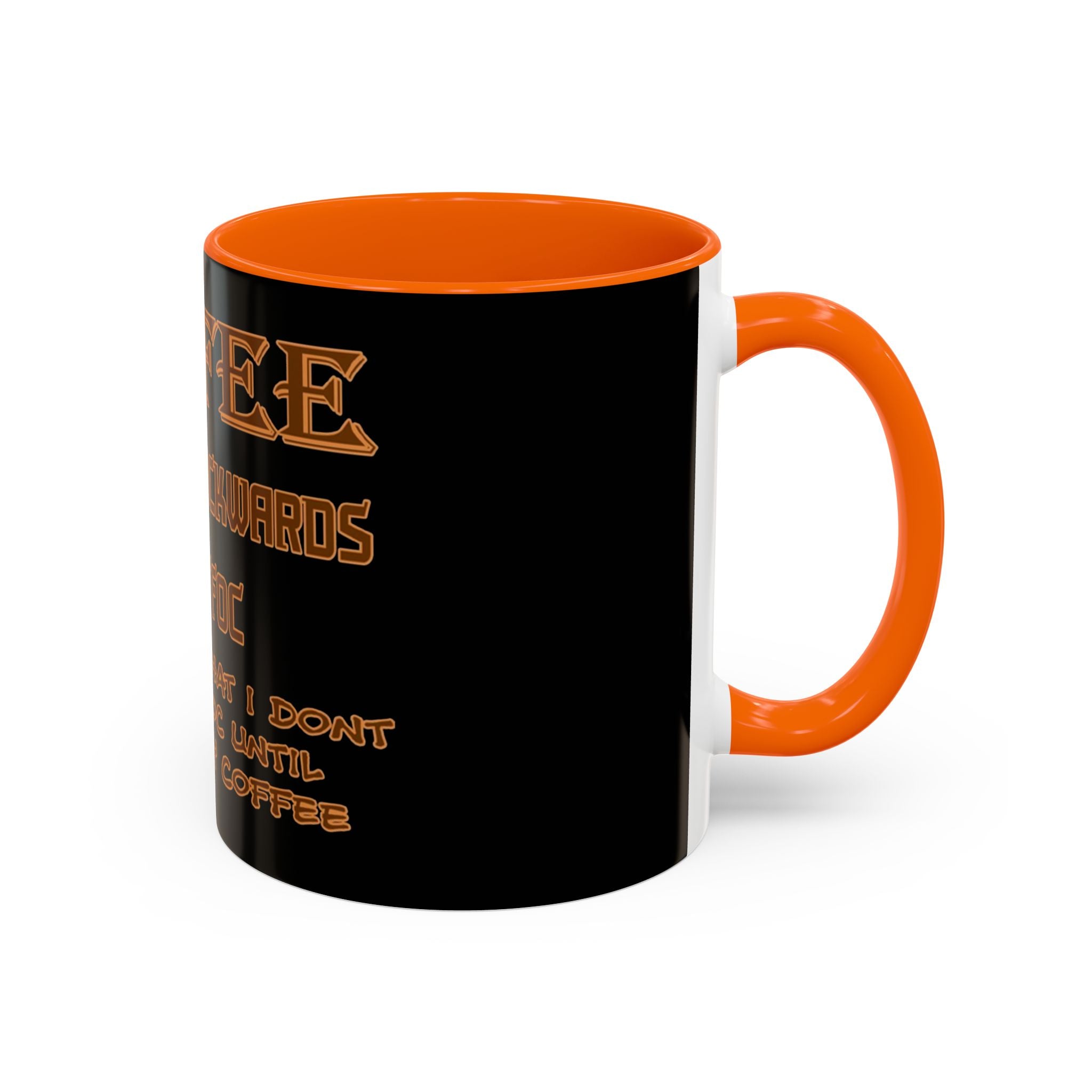 Coffee Spelled Backwards Is EEFFOC / Accent Coffee Mug 11/15oz