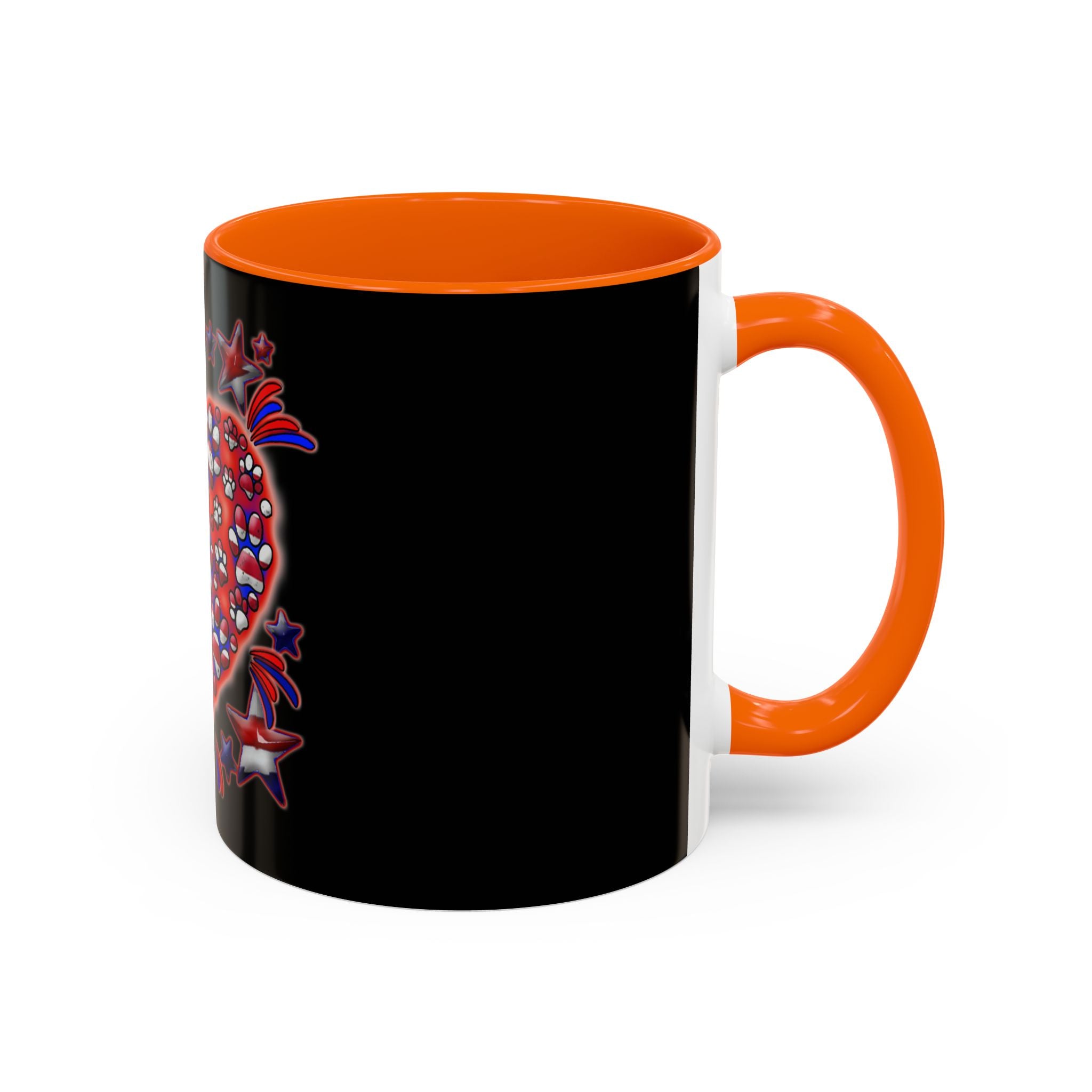 Patriotic Dog Heart / Accent Coffee Mug 11/15oz