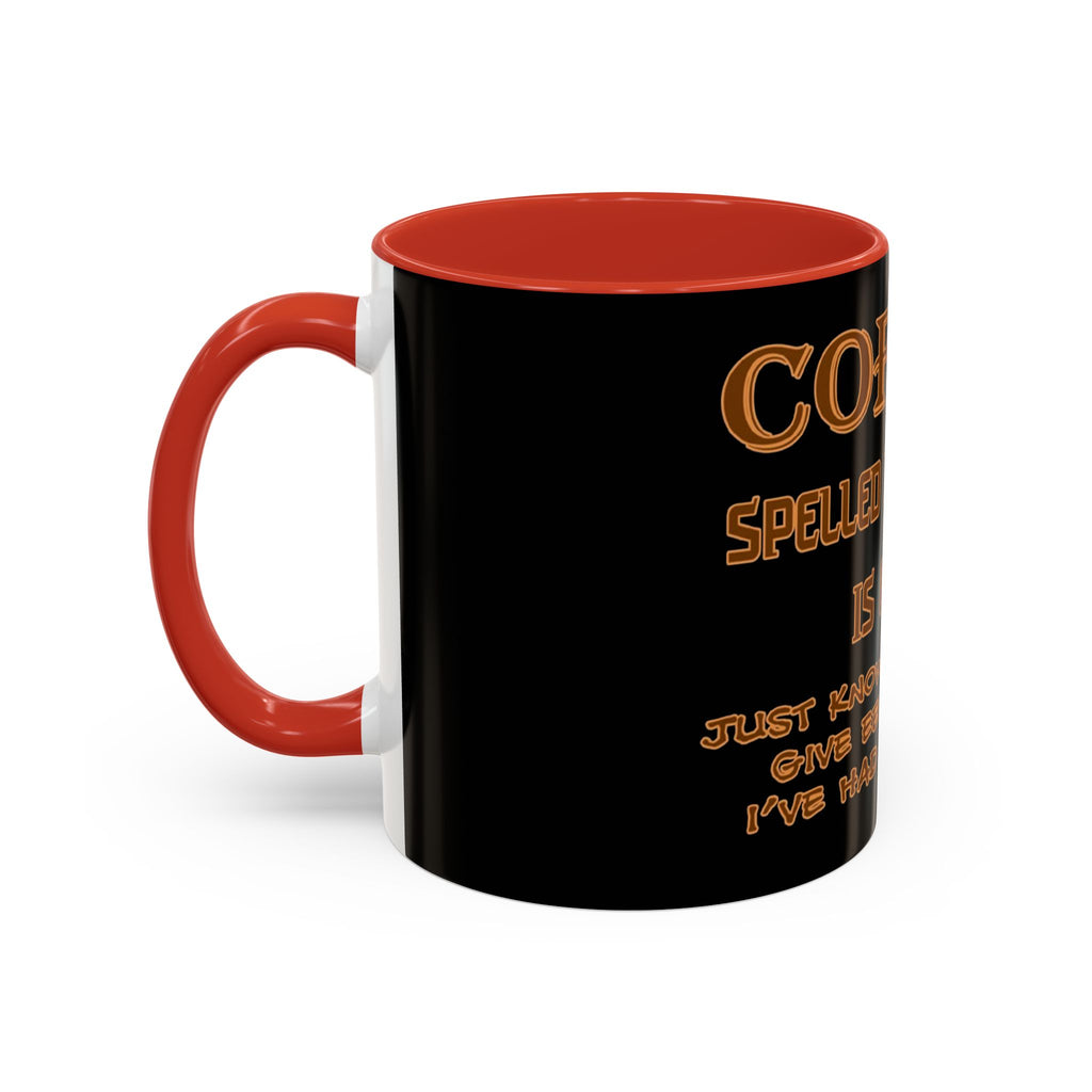Coffee Spelled Backwards Is EEFFOC / Accent Coffee Mug 11/15oz