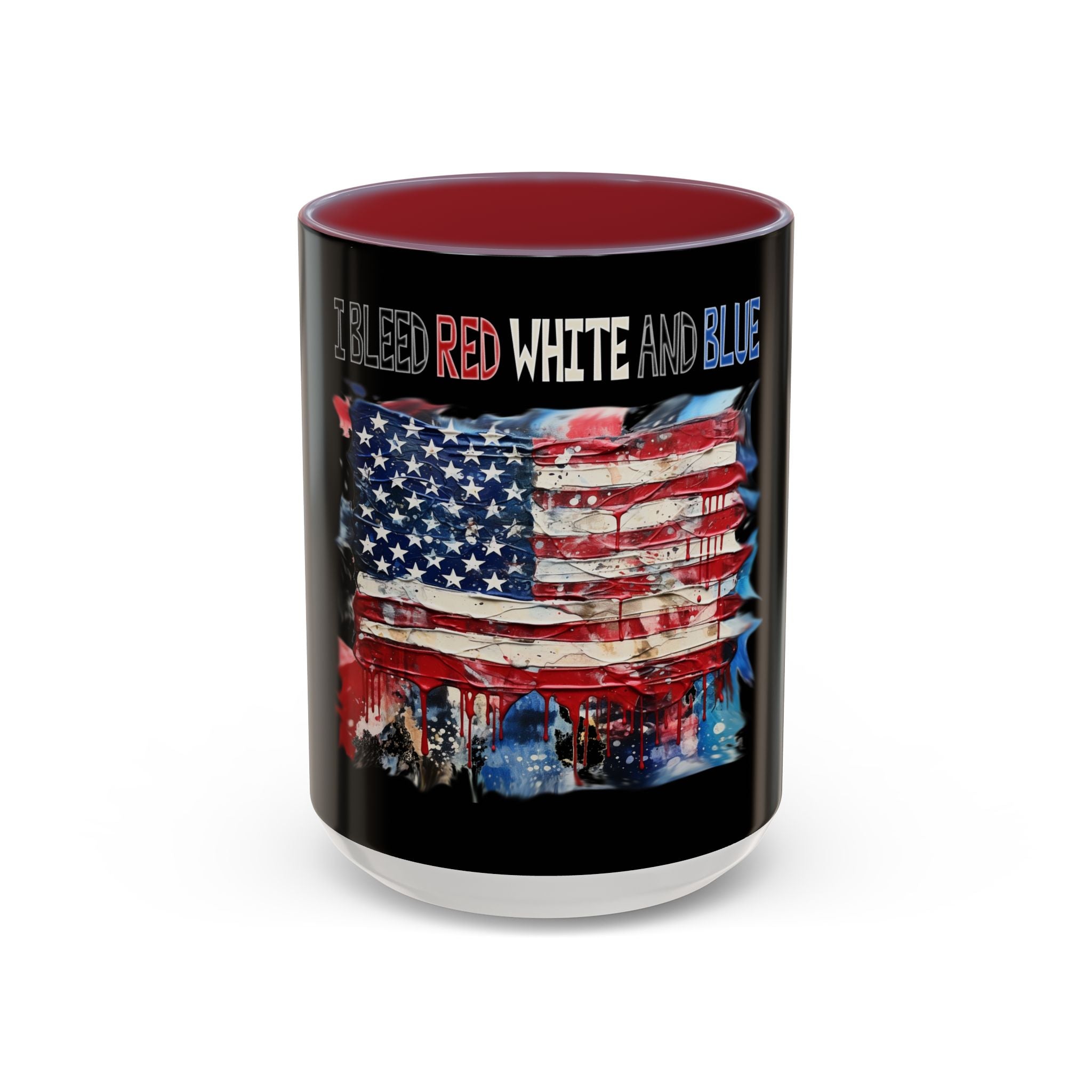 I Bleed Red White and Blue / Accent Coffee Mug 11/15 oz