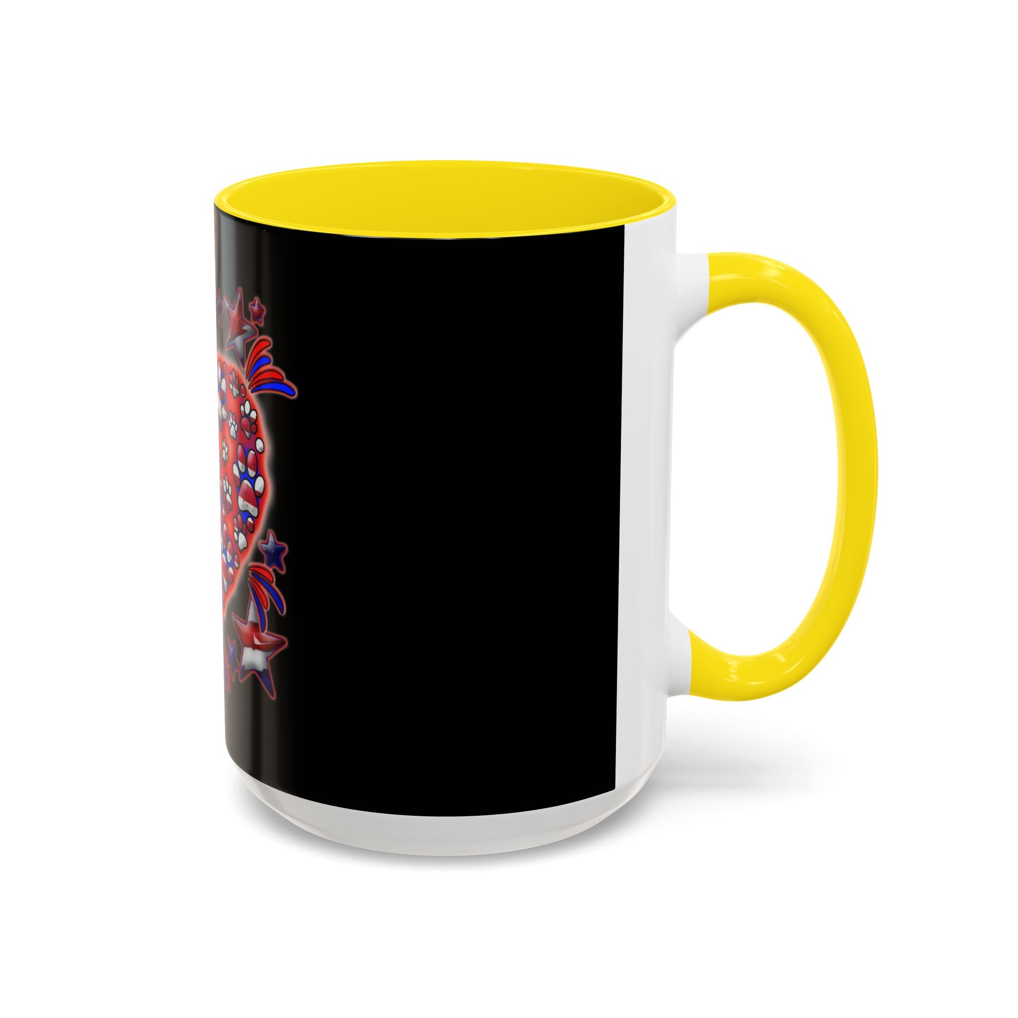 Patriotic Dog Heart / Accent Coffee Mug 11/15oz