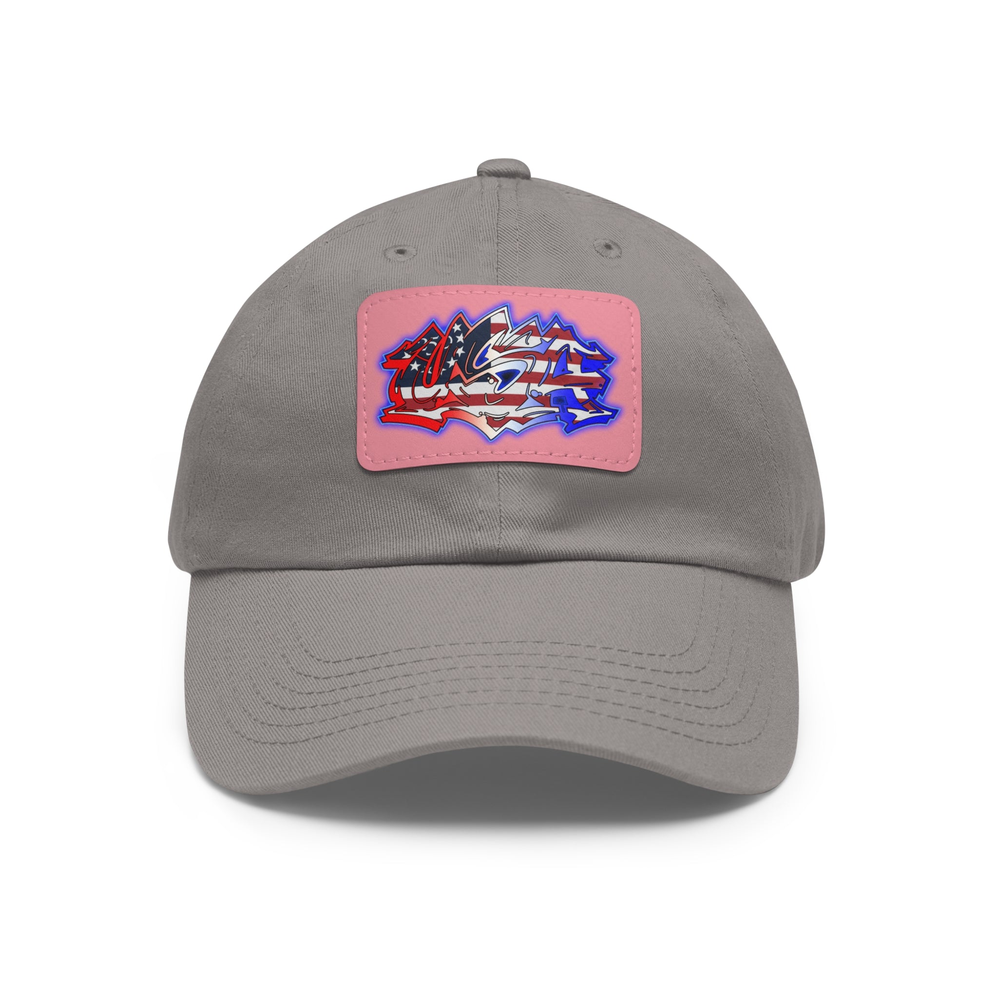 USA Graffiti / Leather Patch Hat