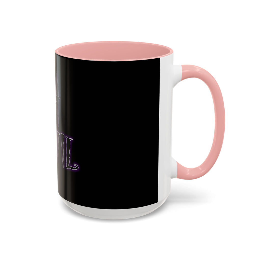2/3 Evil Gothic Purple Script / Accent Coffee Mug 11/15oz