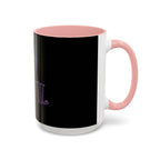 2/3 Evil Gothic Purple Script / Accent Coffee Mug 11/15oz