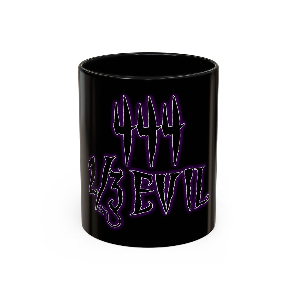 2/3 Evil Gothic Purple Script / Accent Coffee Mug 11/15oz