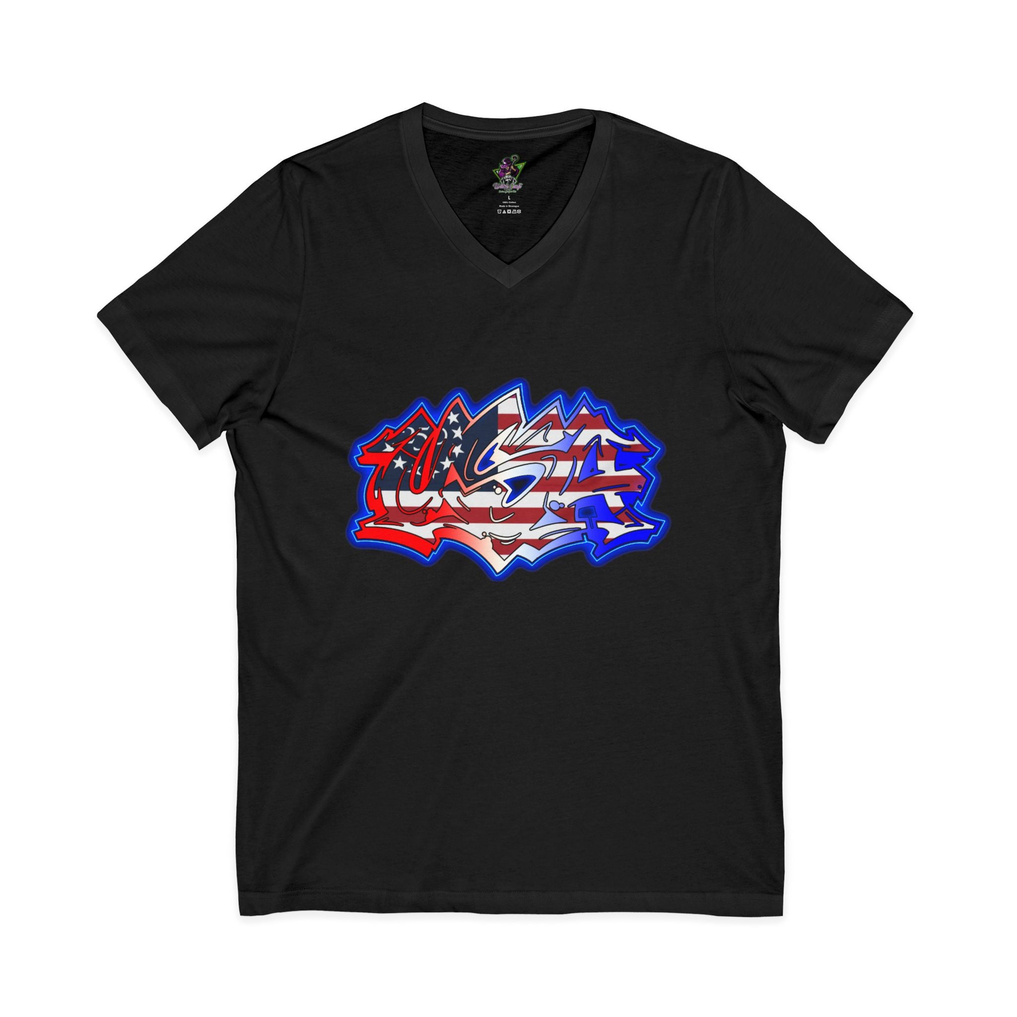 USA Graffiti / V-Neck Tee