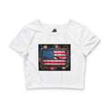 American Brick Flag Fireworks / Crop Tee