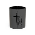 John 3:16 / Ephesians 6:17 / Accent Coffee Mug 11/15oz
