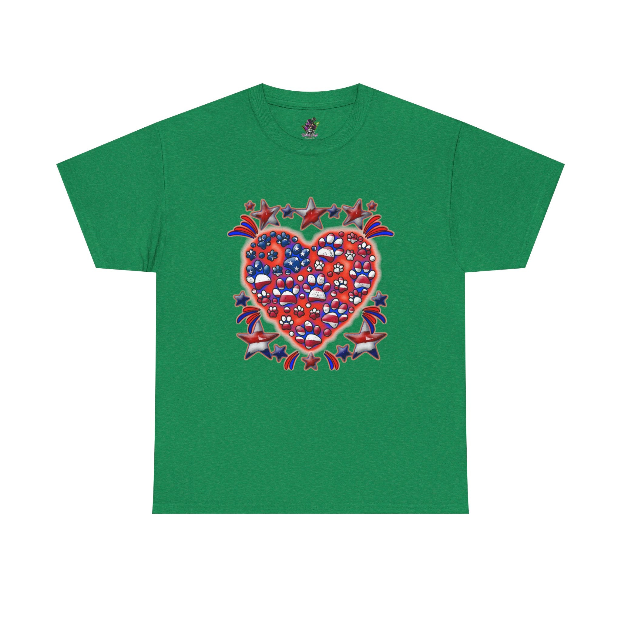 Patriotic Dog Heart