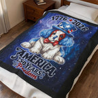 American Puppy 250th / Velveteen Plush Blanket