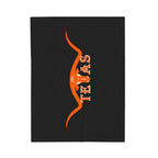 Texas Longhorns 2 / Velveteen Plush Blanket