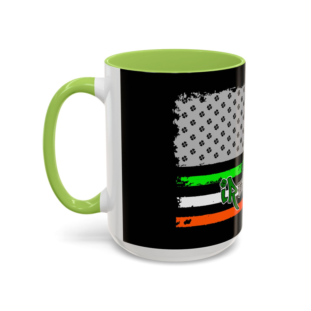 American/Ireland Flag / Accent Coffee Mug 11/15oz